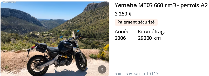 Yamaha Mt03 660 cm3