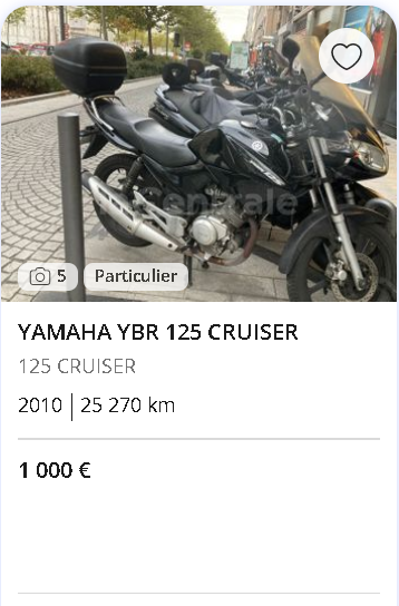 Yamaha YBR 125 Cruiser