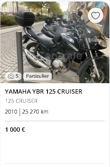 Yamaha YBR 125 Cruiser 