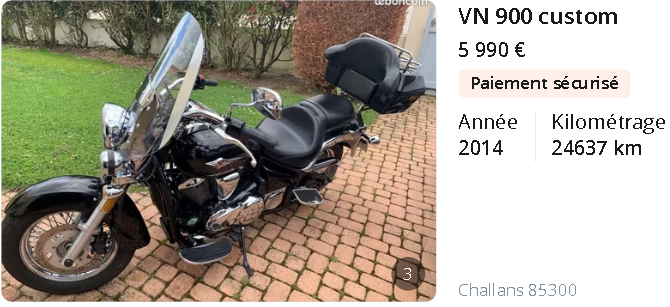  Moto A2 5 000 € / VN 900 Custom